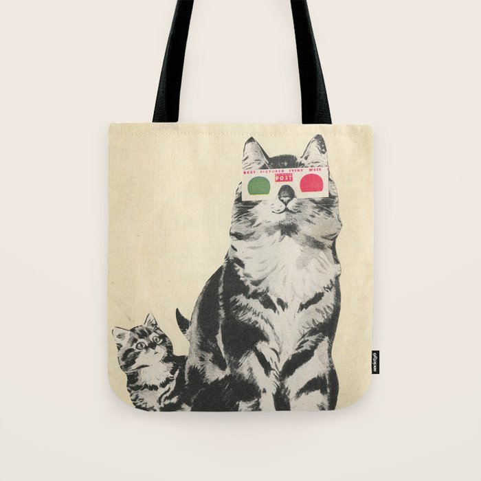 3D Glasses Tote Bag Gallery Image 1