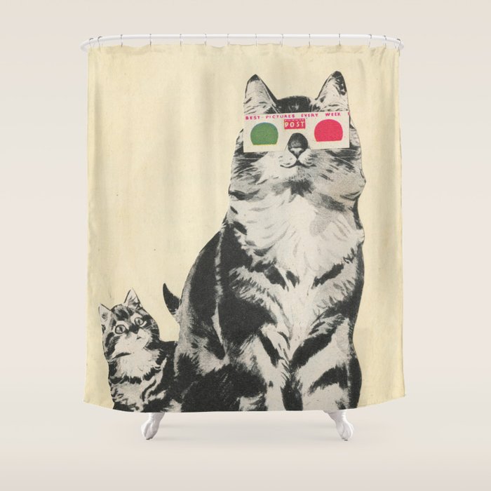 3D Glasses Shower Curtain Gallery Image 1