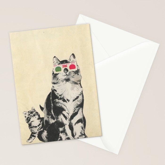 3D Glasses Stationery Card Gallery Image 2