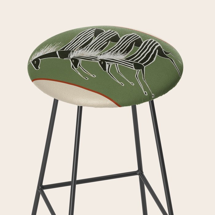 Horses in Stripes Stool Gallery Image 2