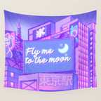Moon City Wall Tapestry Gallery Image 4