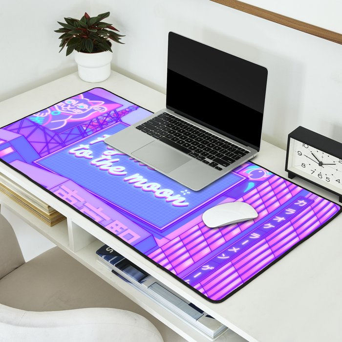 Moon City Desk Mat Gallery Image 2