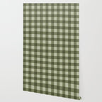 Gingham Plaid Pattern - Natural Green Wallpaper Gallery Image 2