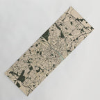 Dublin City Map of Ireland - Vintage Yoga Mat Gallery Image 1