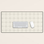 seamless dot pattern minimalistic Desk Mat Gallery Image 1