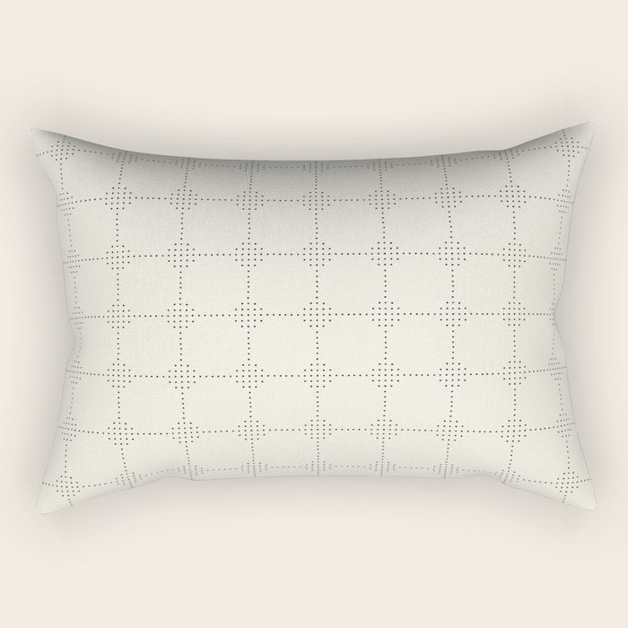 seamless dot pattern minimalistic Rectangular Pillow Gallery Image 1