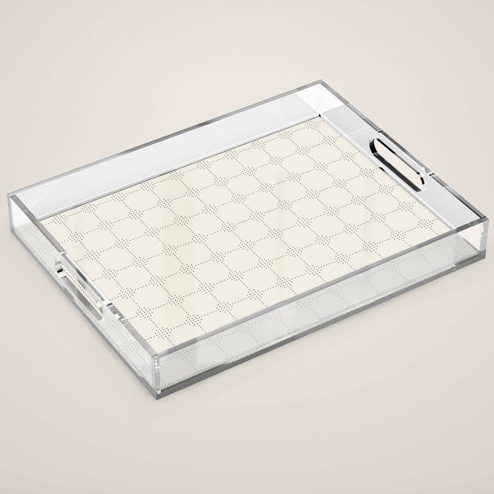 seamless dot pattern minimalistic Acrylic Tray Gallery Image 1
