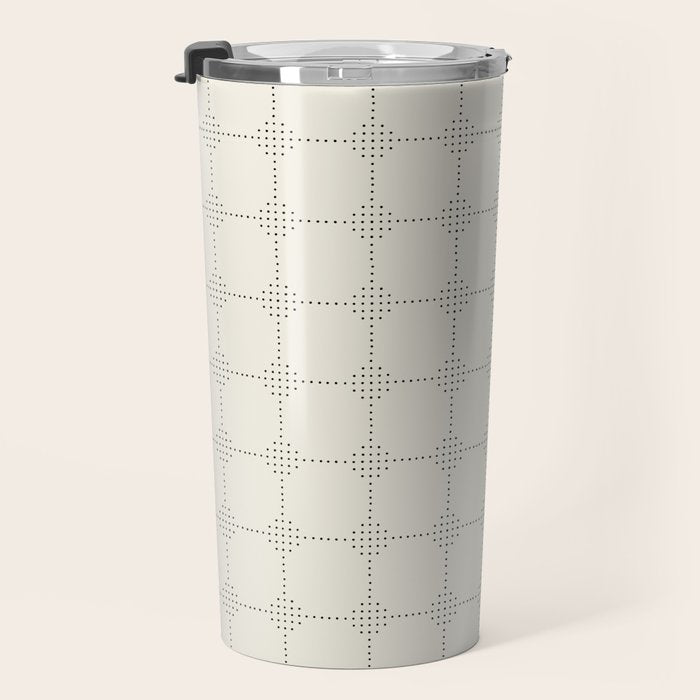 seamless dot pattern minimalistic Travel Mug Gallery Image 3