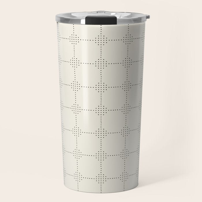 seamless dot pattern minimalistic Travel Mug Gallery Image 1