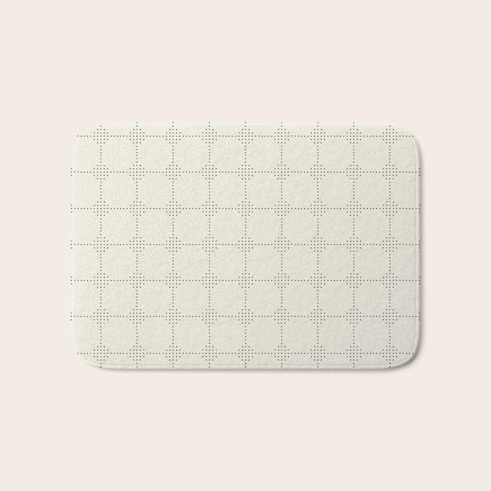 seamless dot pattern minimalistic Bath Mat Gallery Image 1