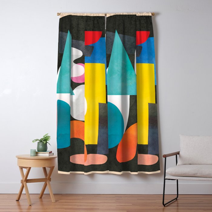 Abstract Modern Art 27 Window Curtain Gallery Image 5
