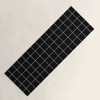 Grid (Black) Yoga Mat Gallery Image 1
