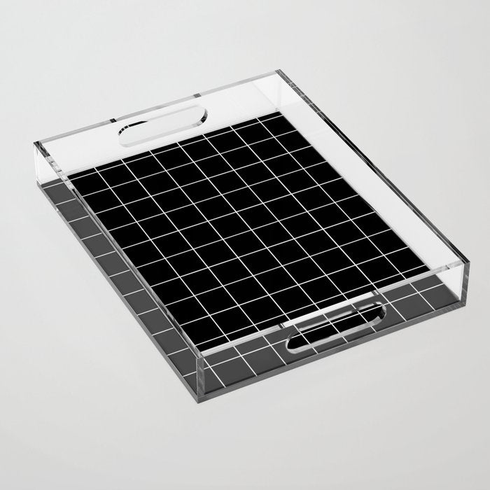 Grid (Black) Acrylic Tray Gallery Image 1