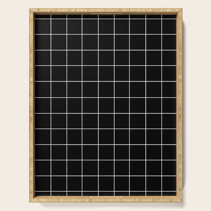Grid (Black) Serving Tray Gallery Image 1