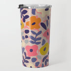 Funny sunny floral pattern Travel Mug Gallery Image 3