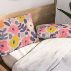 Funny sunny floral pattern Pillow Sham Gallery Image 2