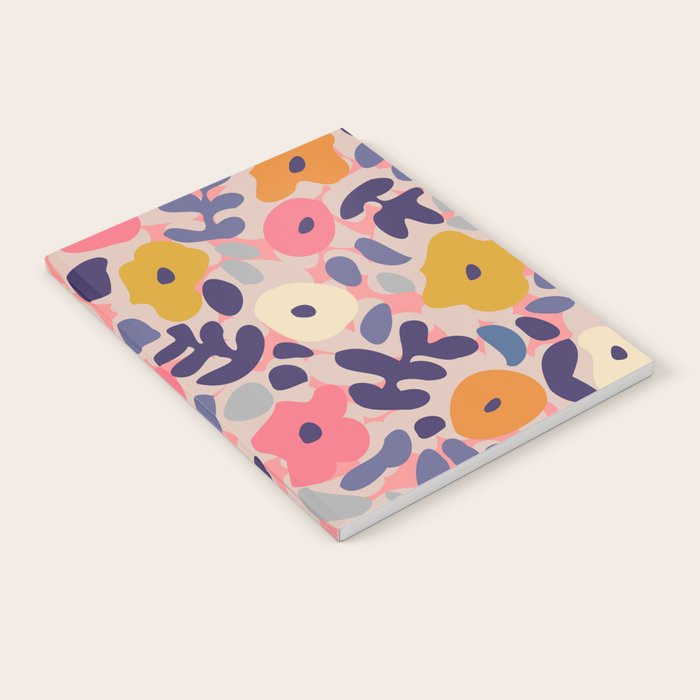 Funny sunny floral pattern Notebook Gallery Image 1