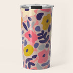 Funny sunny floral pattern Travel Mug Gallery Image 1