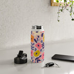 Funny sunny floral pattern Water Bottle Gallery Image 4