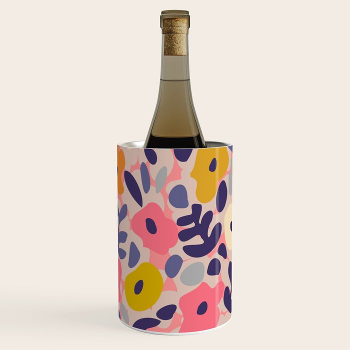 Funny sunny floral pattern Wine Chiller Gallery Image 1