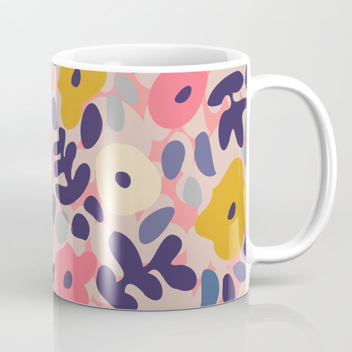 Funny sunny floral pattern Coffee Mug Gallery Image 1