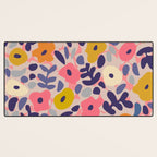 Funny sunny floral pattern Desk Mat Gallery Image 3