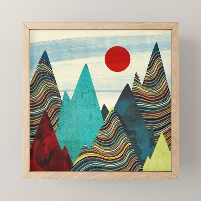Color Peaks Mini Art Print Gallery Image 1