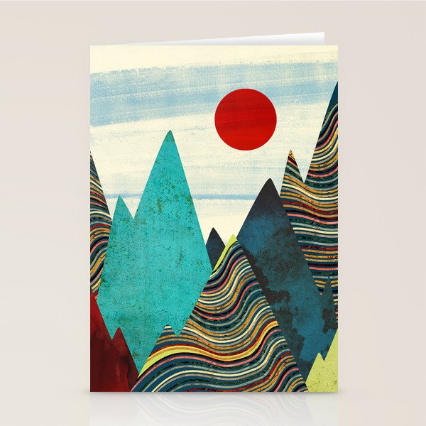 Color Peaks Stationery Card Gallery Image 2