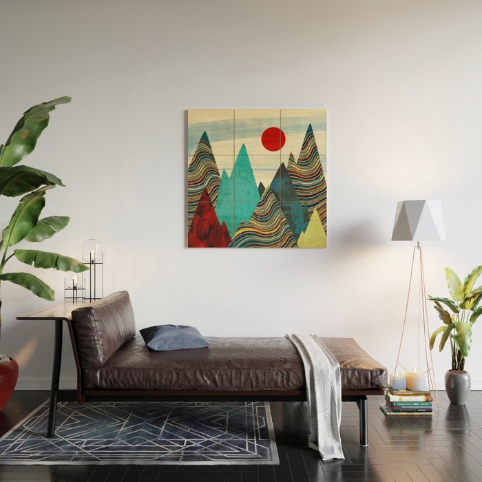 Color Peaks Wood Wall Art Gallery Image 2