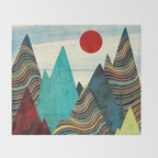 Color Peaks Throw Blanket Gallery Image 2
