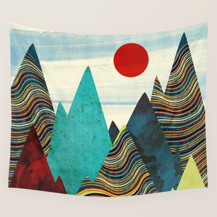 Color Peaks Wall Tapestry Gallery Image 1