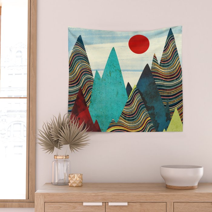 Color Peaks Wall Tapestry Gallery Image 2