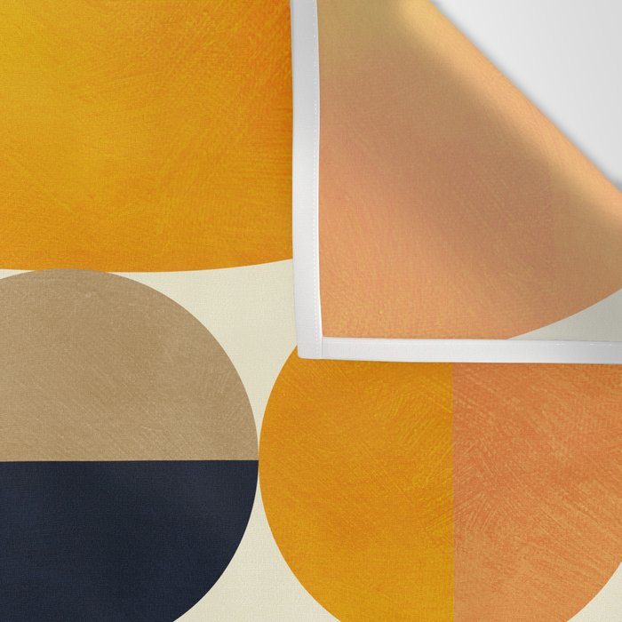 mid century abstract geometric Wall Tapestry Gallery Image 3