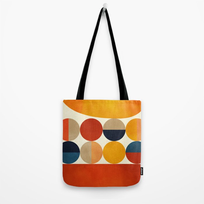 mid century abstract geometric Tote Bag Gallery Image 2