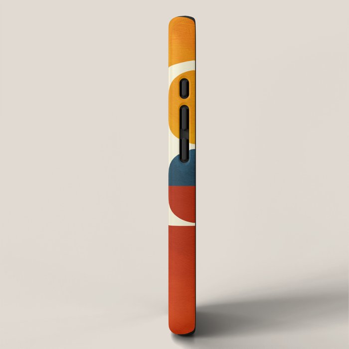 mid century abstract geometric iPhone Case Gallery Image 2