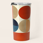 mid century abstract geometric Travel Mug Gallery Image 3