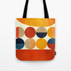 mid century abstract geometric Tote Bag Gallery Image 1