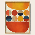 mid century abstract geometric Serving Tray Gallery Image 1