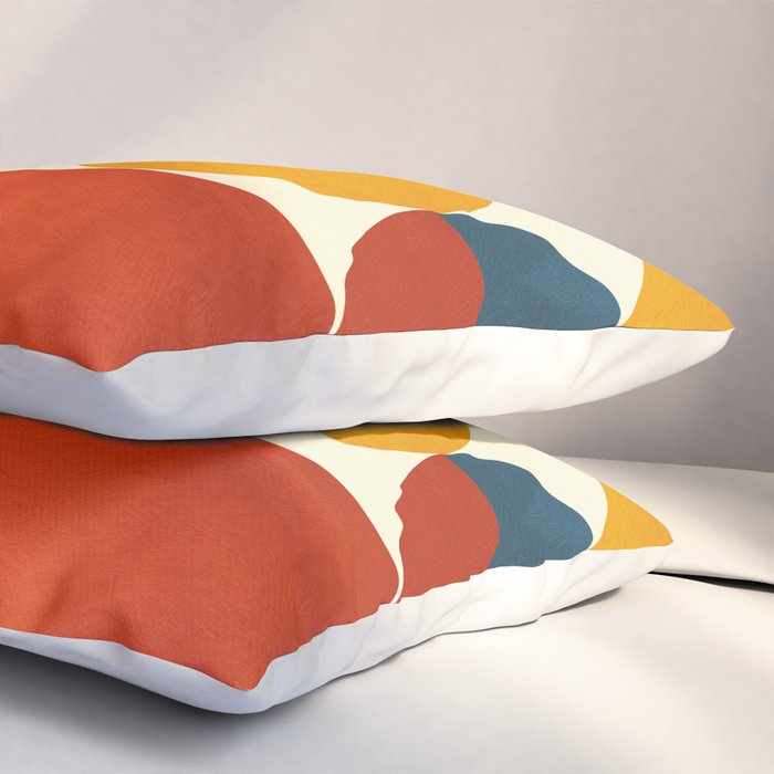 mid century abstract geometric Pillow Sham Gallery Image 3