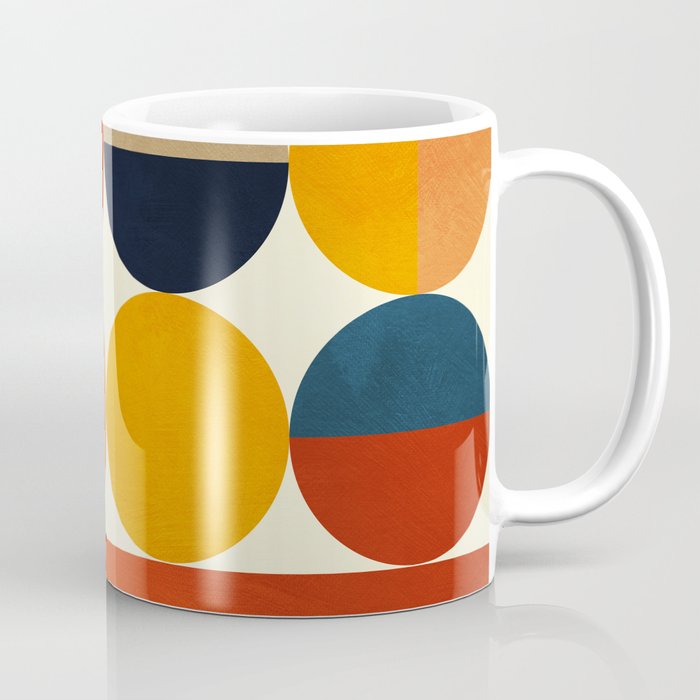 mid century abstract geometric Coffee Mug Gallery Image 1