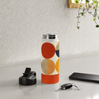 mid century abstract geometric Water Bottle Gallery Image 4