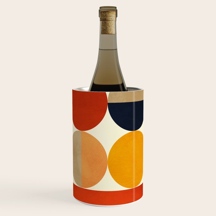 mid century abstract geometric Wine Chiller Gallery Image 1