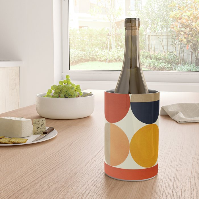 mid century abstract geometric Wine Chiller Gallery Image 4
