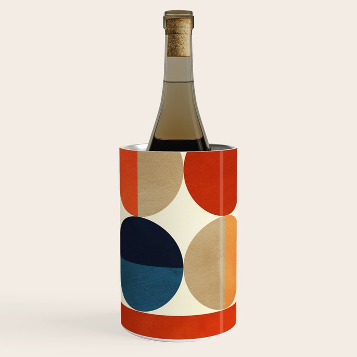 mid century abstract geometric Wine Chiller Gallery Image 2