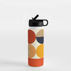 mid century abstract geometric Water Bottle Gallery Image 1