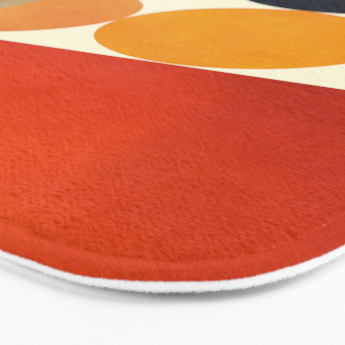 mid century abstract geometric Bath Mat Gallery Image 3