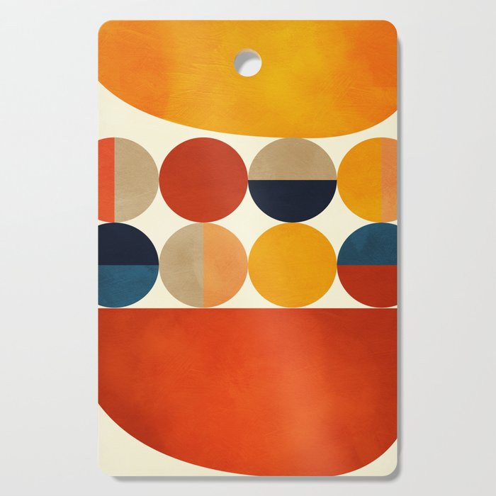mid century abstract geometric Cutting Board Gallery Image 1