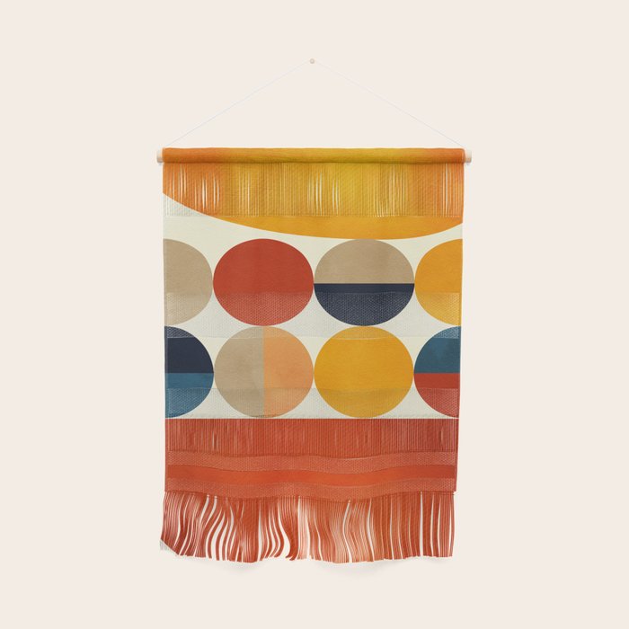mid century abstract geometric Wall Hanging Gallery Image 1