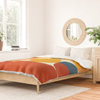 mid century abstract geometric Duvet Cover Gallery Image 2