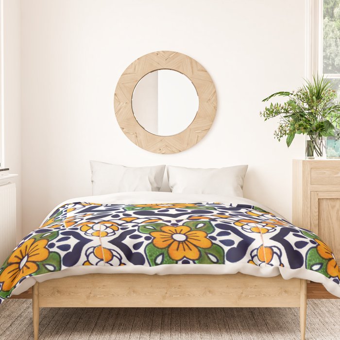 talavera mexican tile_4 Duvet Cover Gallery Image 3